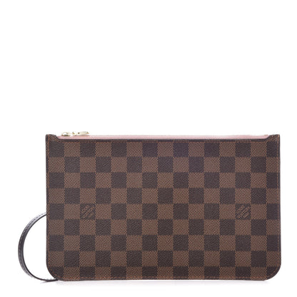 Louis Vuitton Damier Ebene Neverfull MM GM Pochette Rose Ballerine 1 of 10