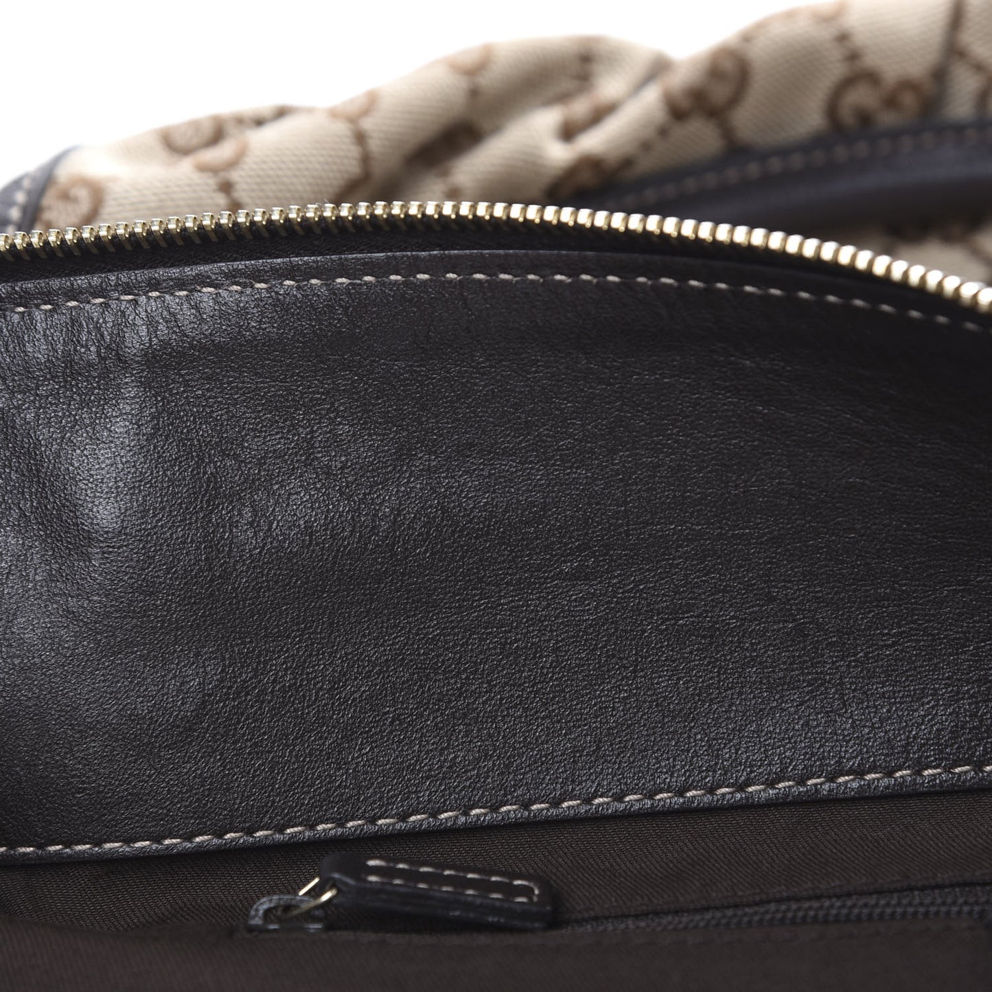 Monogram D Gold Tote Dark Brown