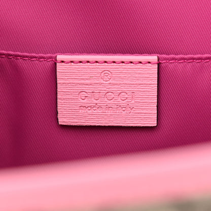 Gucci GG Supreme Monogram 3-D Strawberry Childrens Tote Beige Ebony Lotus Pink Fuxia Emerald 6 of 8
