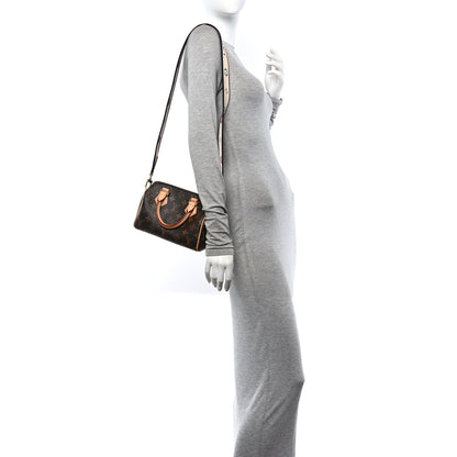 Louis Vuitton Monogram Speedy Bandouliere 20 Black 2 of 14
