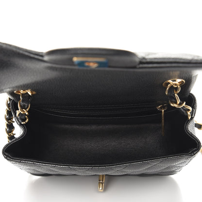 Chanel Caviar Quilted Mini Square Flap Dark Charcoal 5 of 9