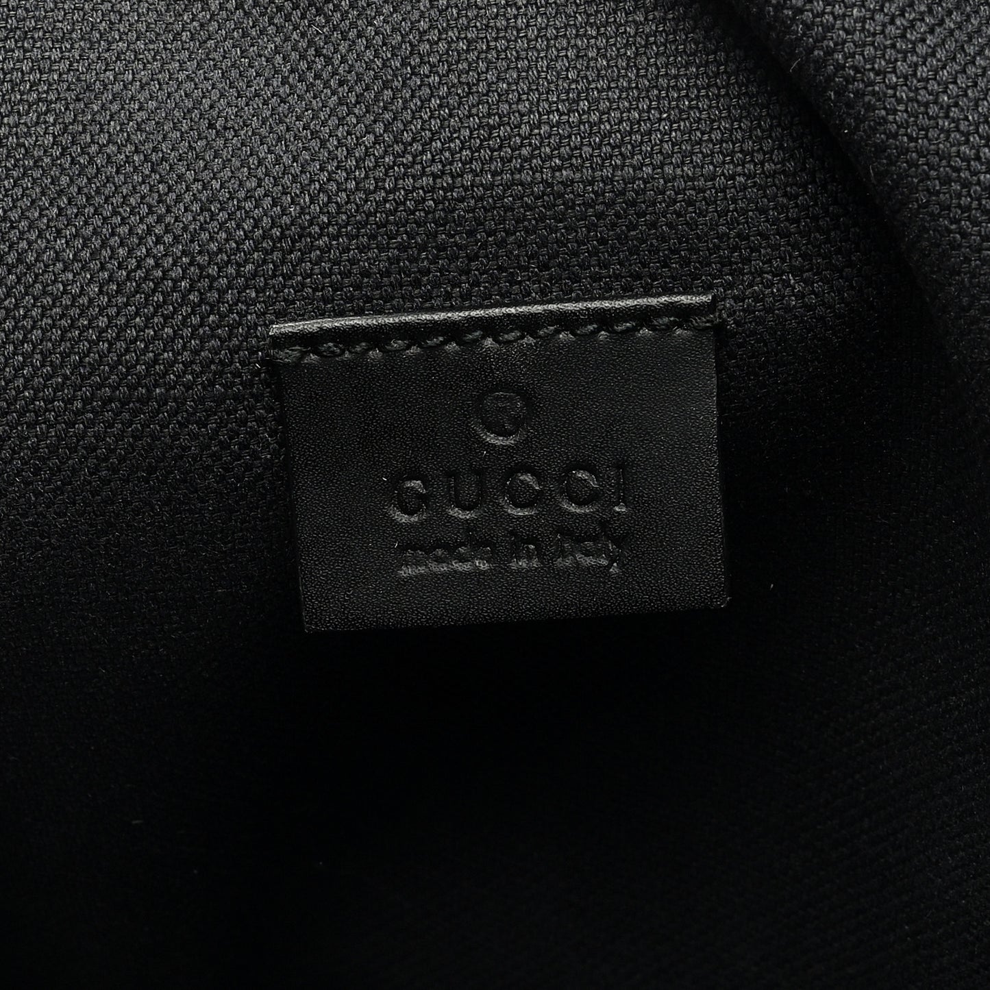 GG Supreme Monogram Web Belt Bag Black Grey