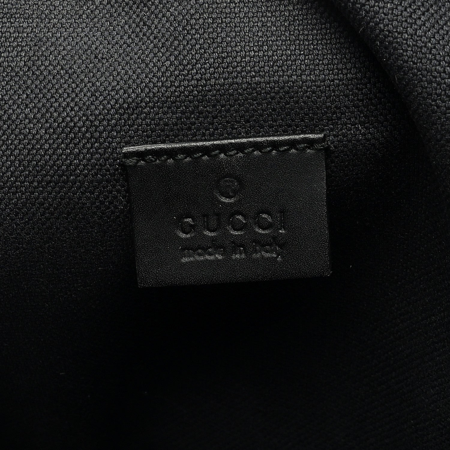 Gucci GG Supreme Monogram Web Belt Bag Black Grey 6 of 9