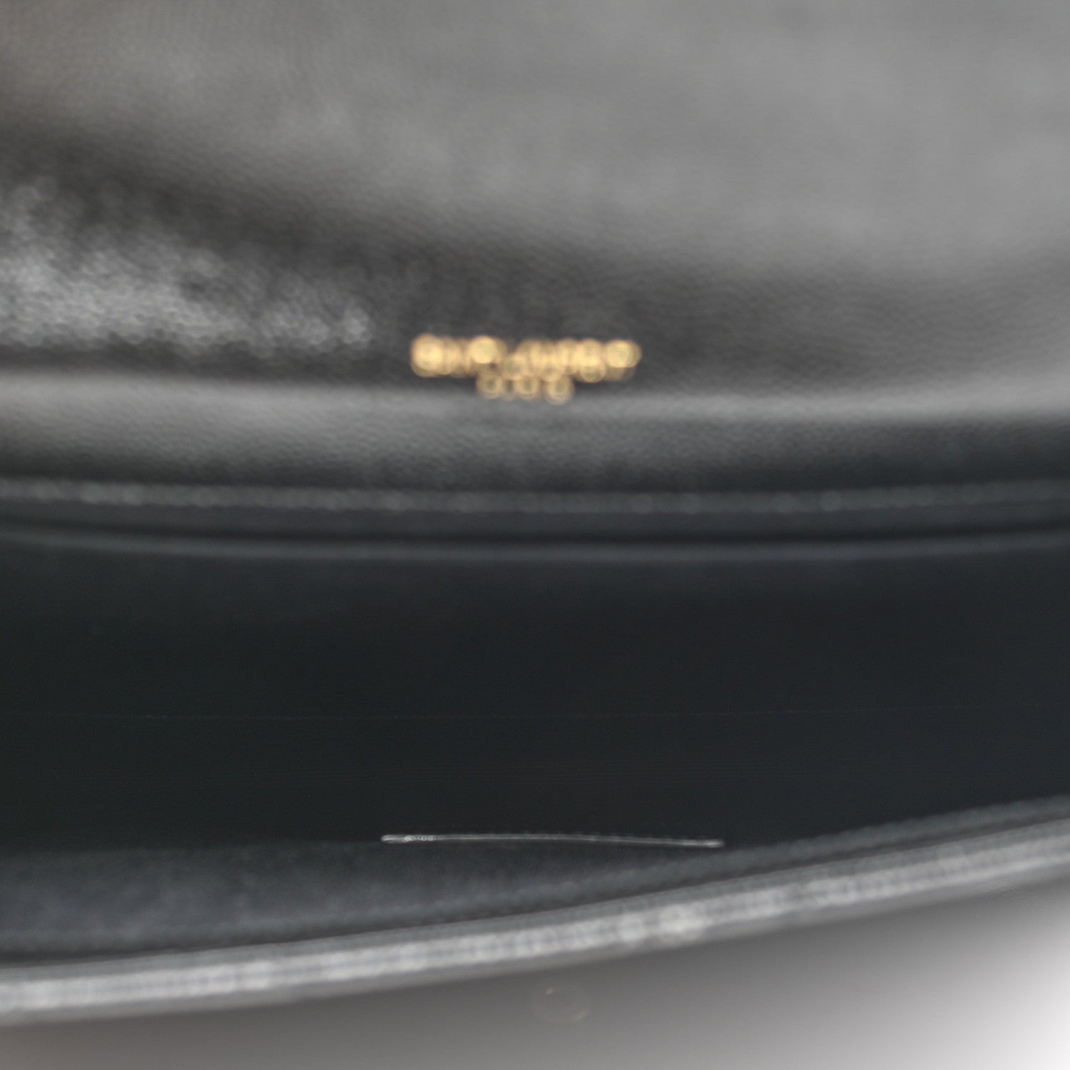 Saint Laurent Grain De Poudre Matelasse Chevron Monogram Envelope Clutch Black 6 of 8