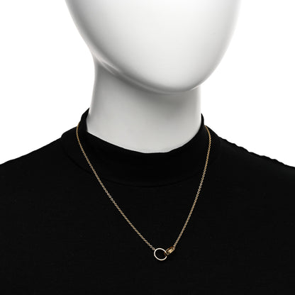 Cartier 18K Yellow Gold Interlocking LOVE Necklace 2 of 5