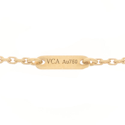 Van Cleef & Arpels 18K Yellow Gold Mother of Pearl Sweet Alhambra Pendant Necklace 4 of 6