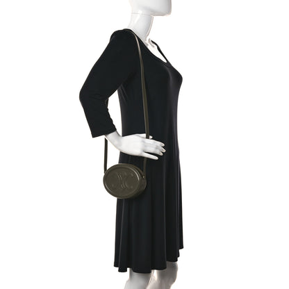 Celine Smooth Calfskin Cuir Small Triomphe Oval Purse Crossbody Light Jade 2 of 10