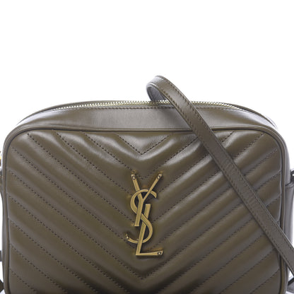 Saint Laurent Calfskin Matelasse Monogram Lou Camera Bag Military Olive 10 of 10