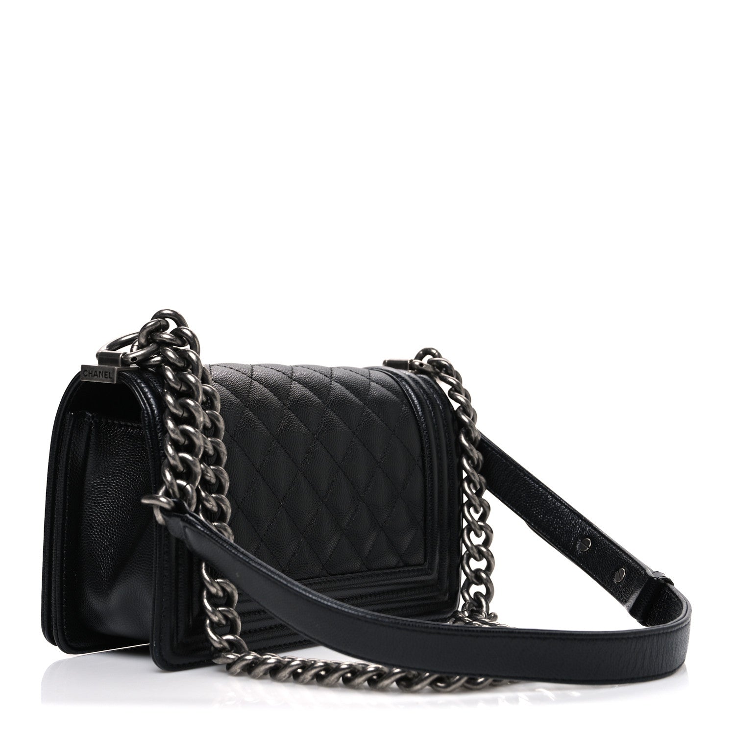 Chanel Caviar Quilted Small Boy Flap Black 3 of 10