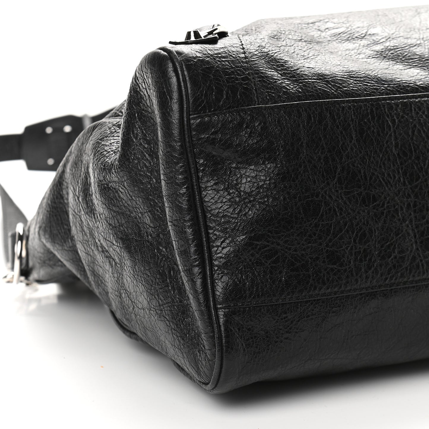 Agneau Classic Silver Hardware Velo Black