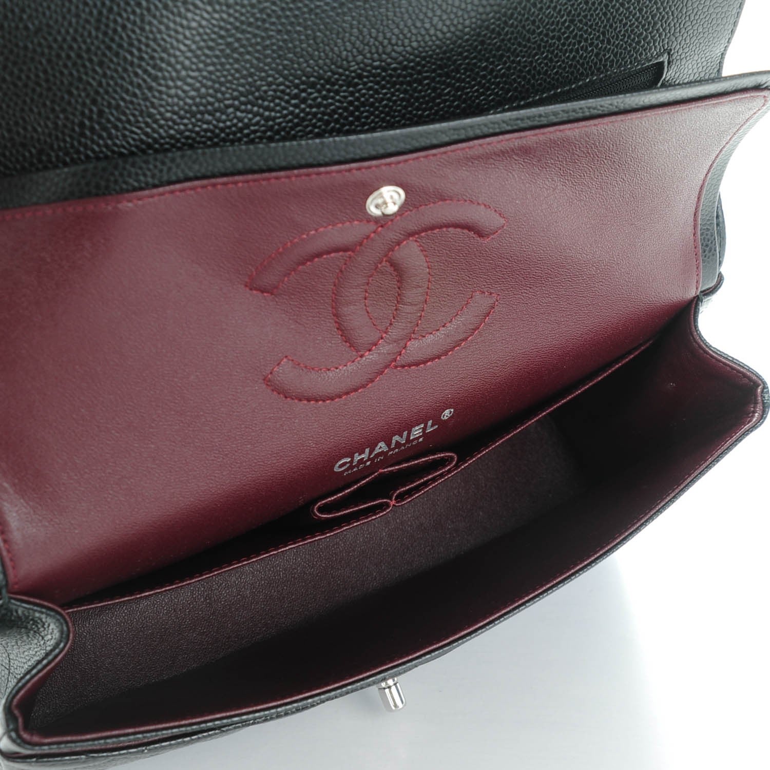 Chanel Caviar Quilted Medium Double Flap Black 5 of 8