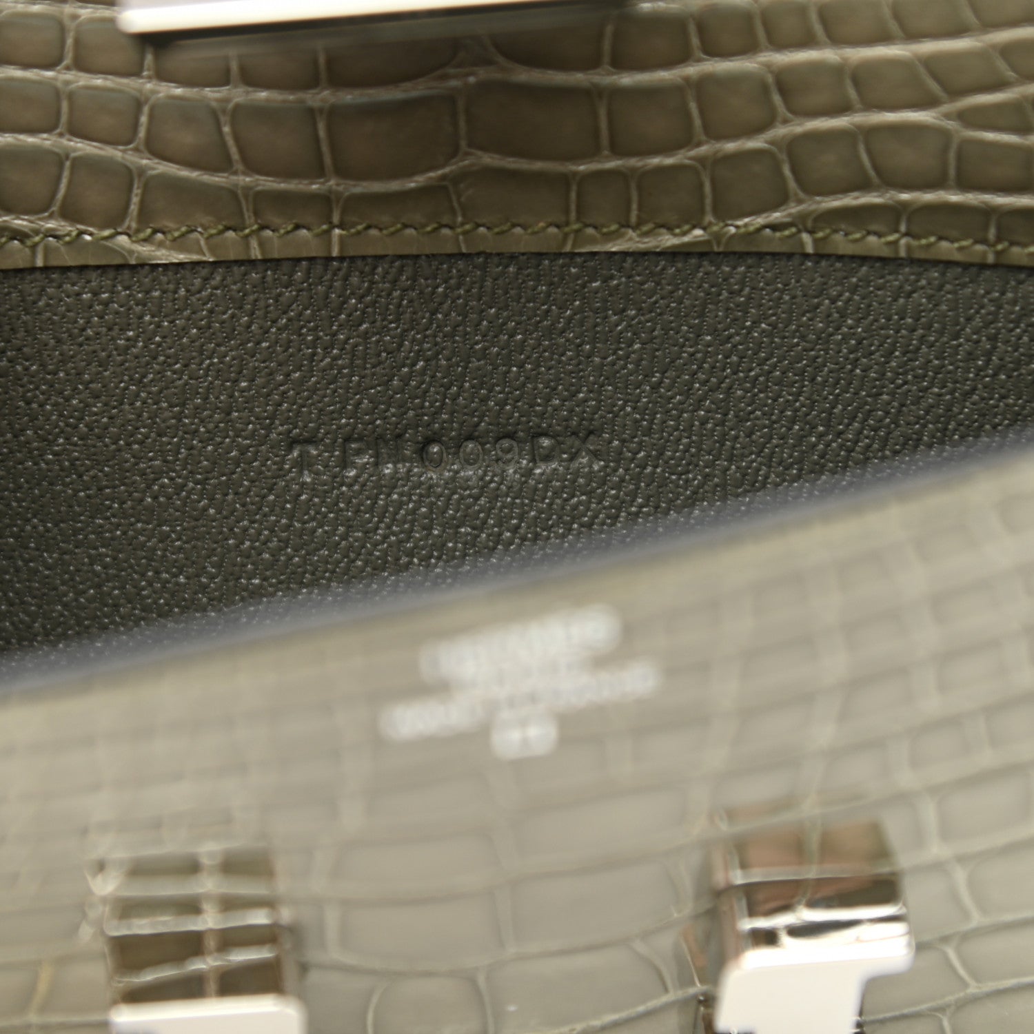 Hermes Shiny Alligator Constance Long Wallet Gris Tourterelle 7 of 8