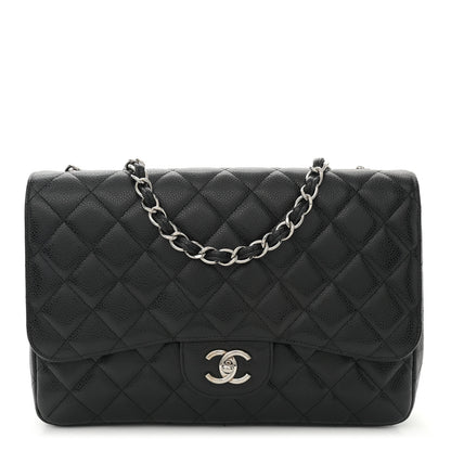 Chanel Caviar Quilted Jumbo Single Flap Black 1 of 11
