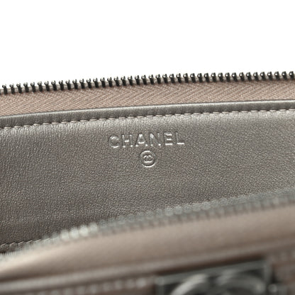 Chanel Metallic Caviar Quilted Small Zipped Boy Pouch Copper 6 of 7