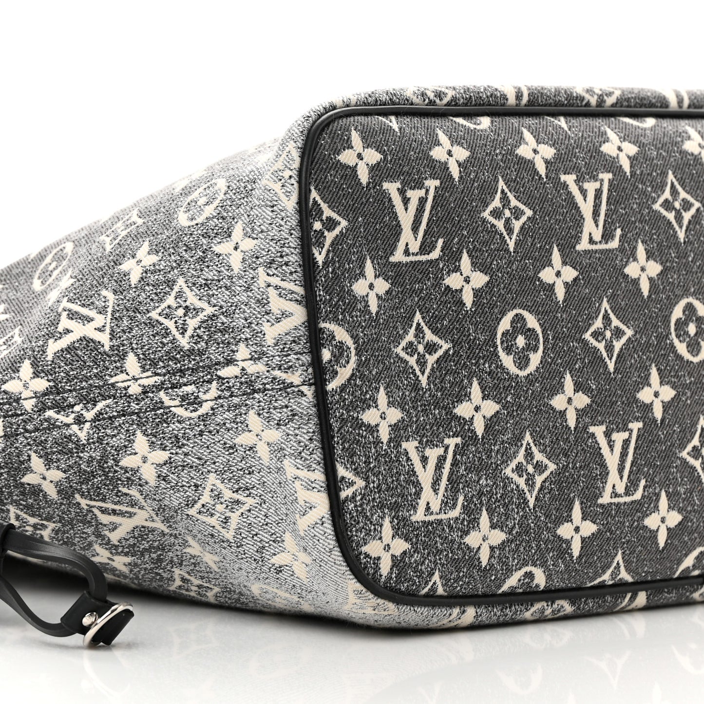 Denim Monogram Jacquard Neverfull MM Grey