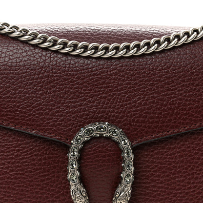 Gucci Dollar Calfskin Crystal Mini Dionysus Chain Wallet Vintage Bordeaux 8 of 10
