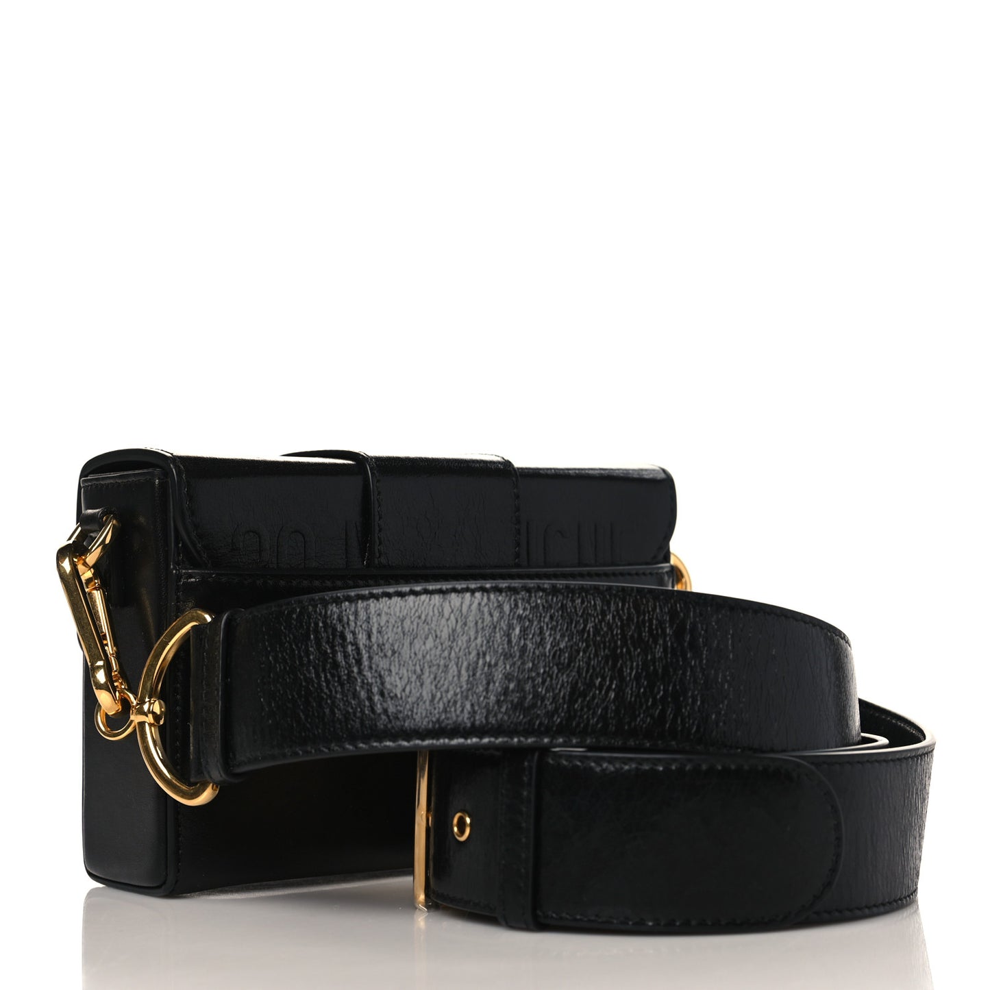 Box Calfskin 30 Montaigne Box Bag Black