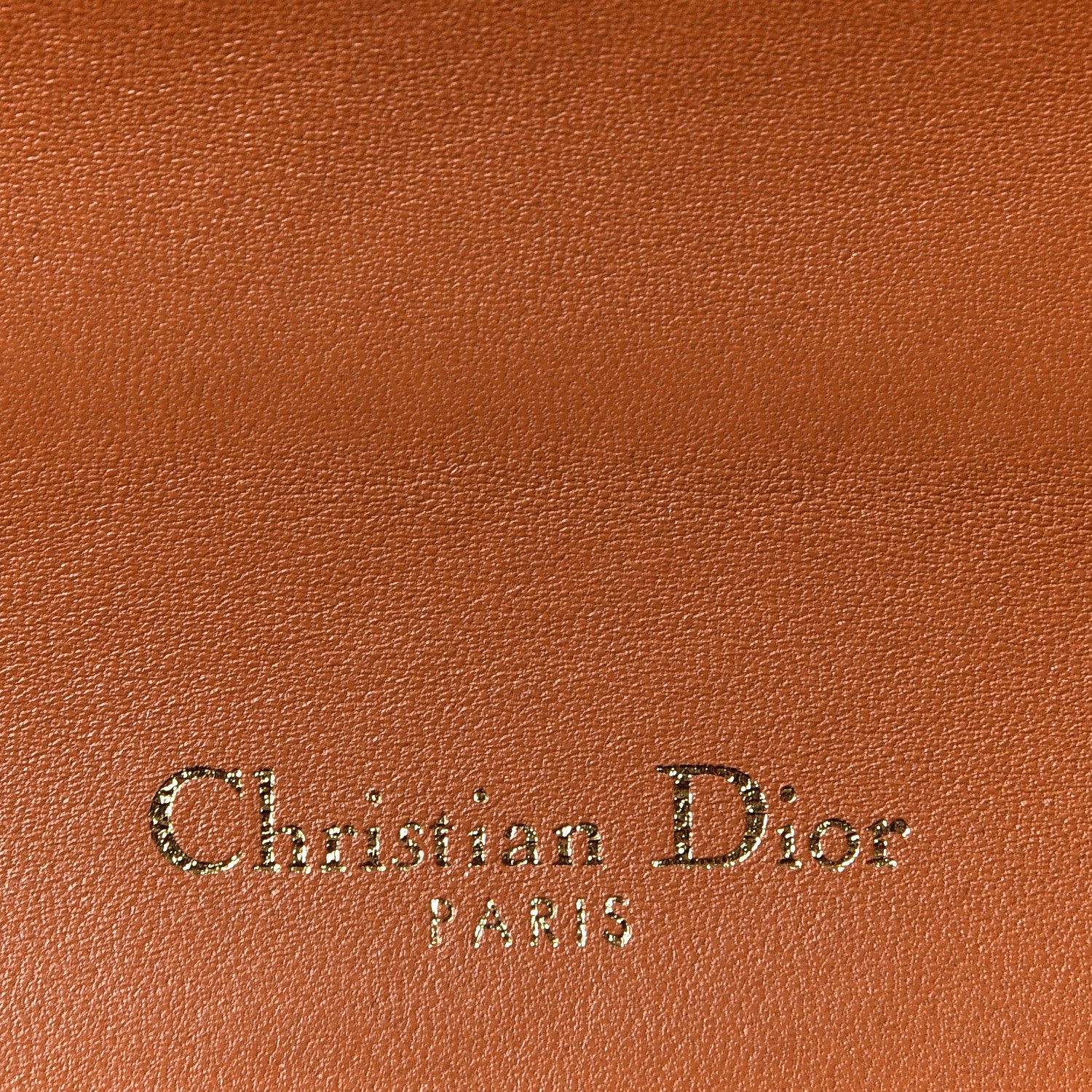 Christian Dior Lambskin Studded Medium Diorama Flap Bag Brown 9 of 13