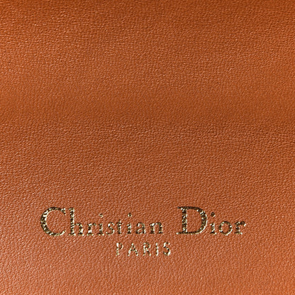 Christian Dior Lambskin Studded Medium Diorama Flap Bag Brown 9 of 13