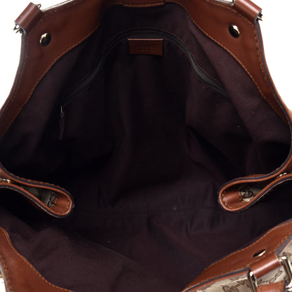 Gucci Monogram Large Sukey Tote Brown 5 of 9