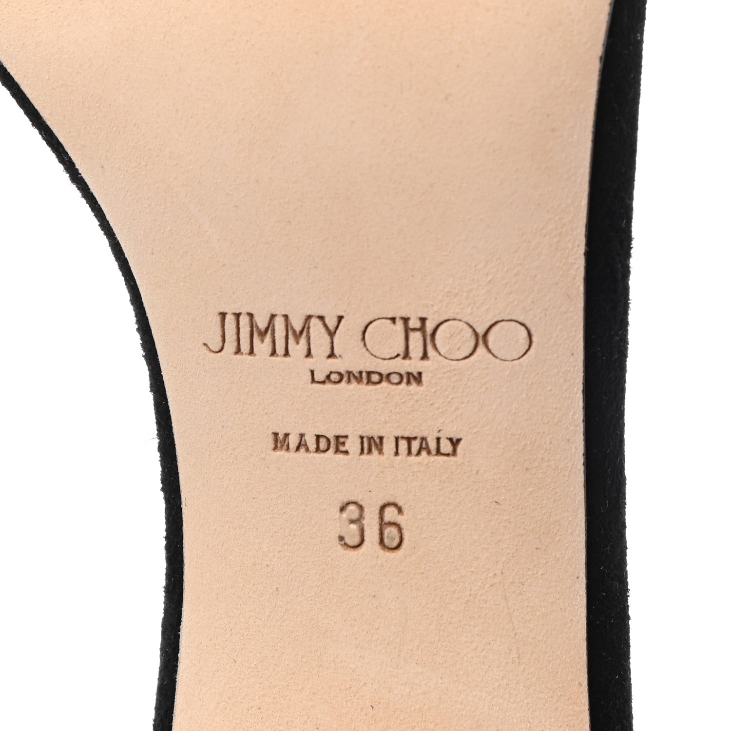 Jimmy Choo Suede Stacey 85 Sandal Pumps 36 Black 7 of 8