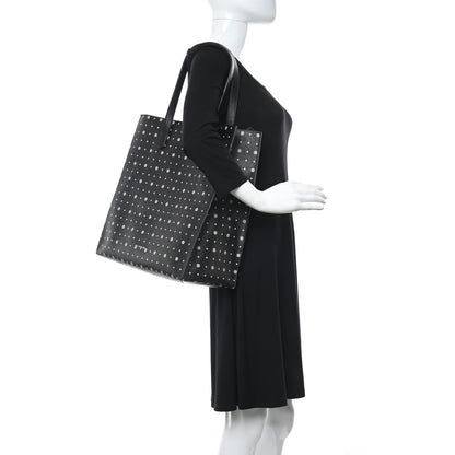 Givenchy Textured Coated Canvas Mini Lilies Print Tote Black 2 of 11