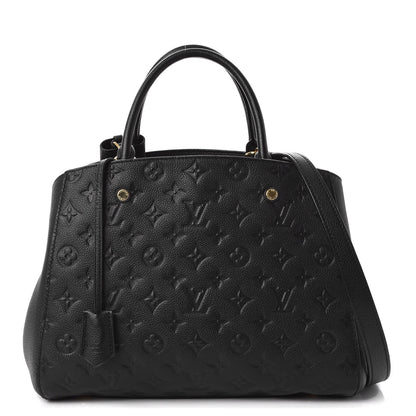 Louis Vuitton Empreinte Montaigne MM Black 1 of 8