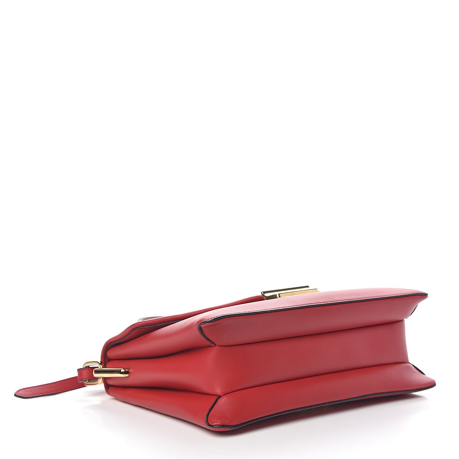 Prada New Calfskin Ingrid Shoulder Bag Rosso 4 of 12