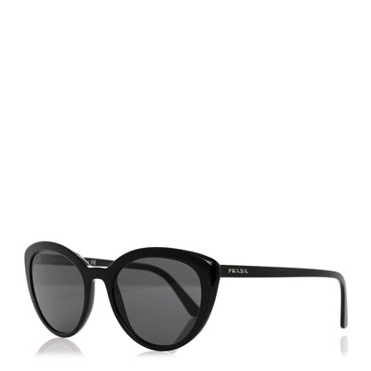 Prada Acetate Cat Eye Sunglasses SPR 02V Black 1 of 8