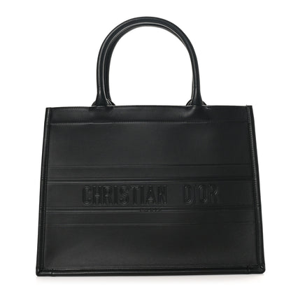 Christian Dior Calfskin Embossed Medium Book Tote Black 1 of 10