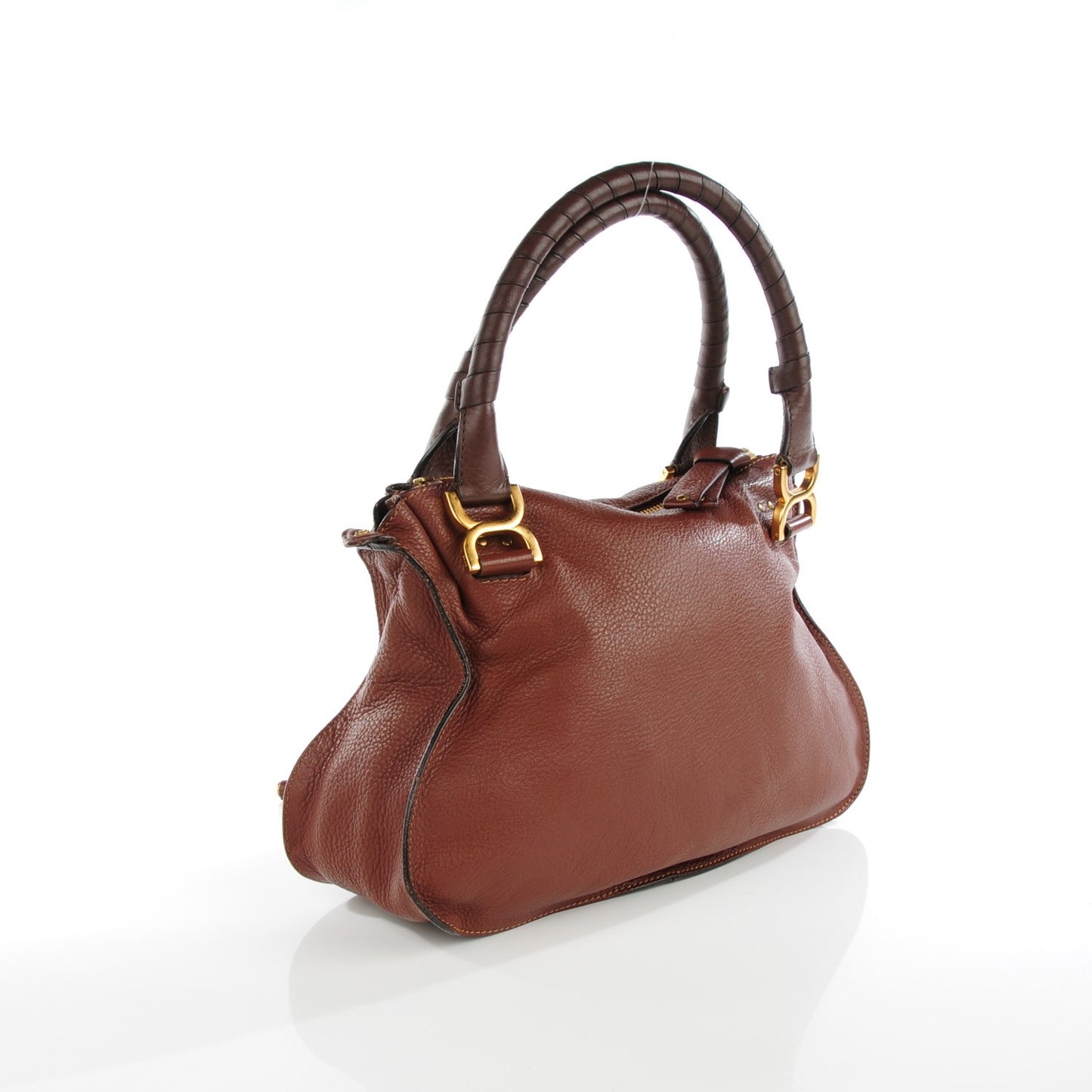 Calfskin Medium Marcie Satchel Ebony