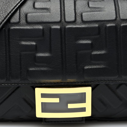 Fendi Nappa FF 1974 Embossed Baguette Black 7 of 9