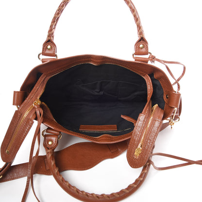 Balenciaga Agneau Classic Gold Hardware Town Marron Cognac 6 of 11