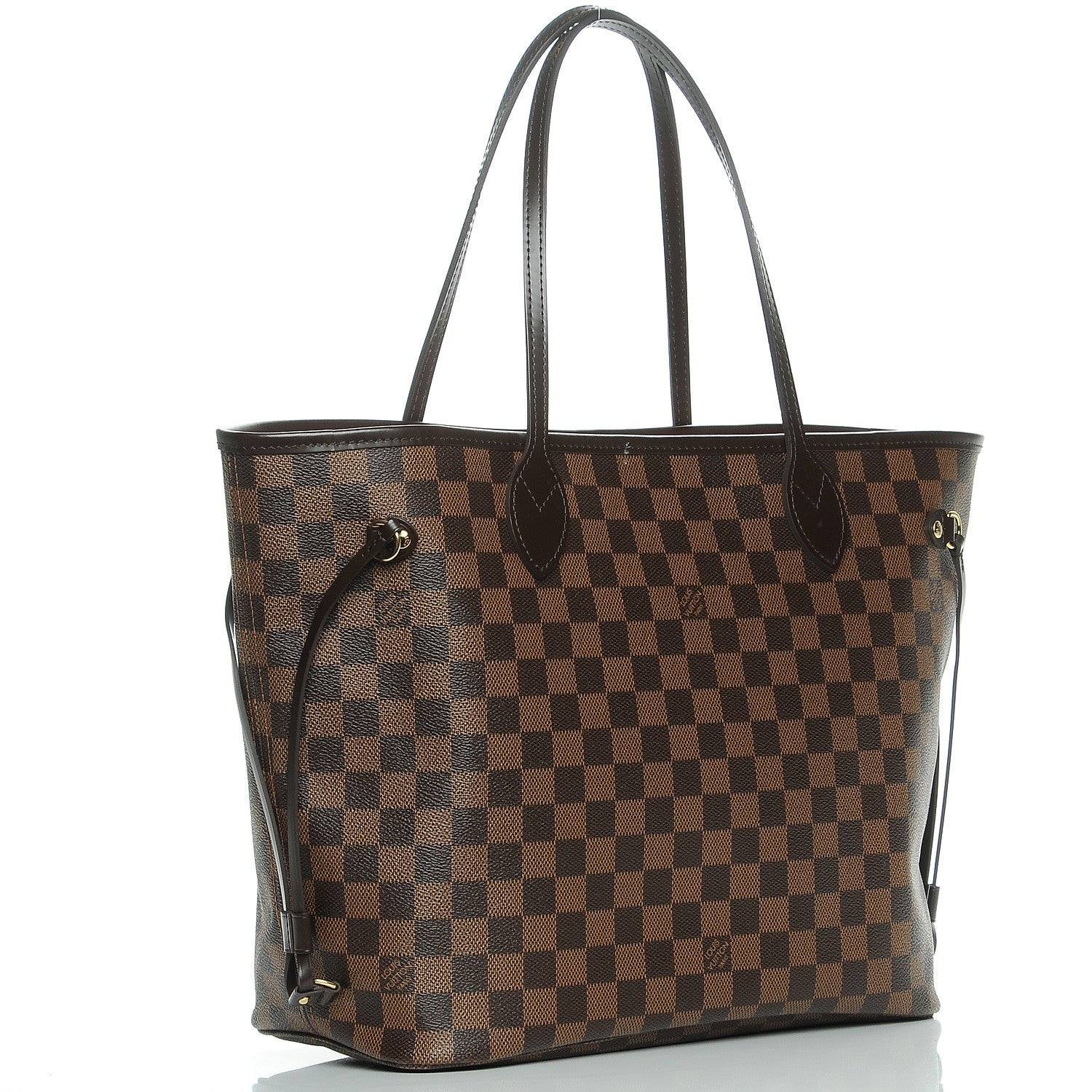 Louis Vuitton Damier Ebene Neo Neverfull MM Rose Ballerine 3 of 9