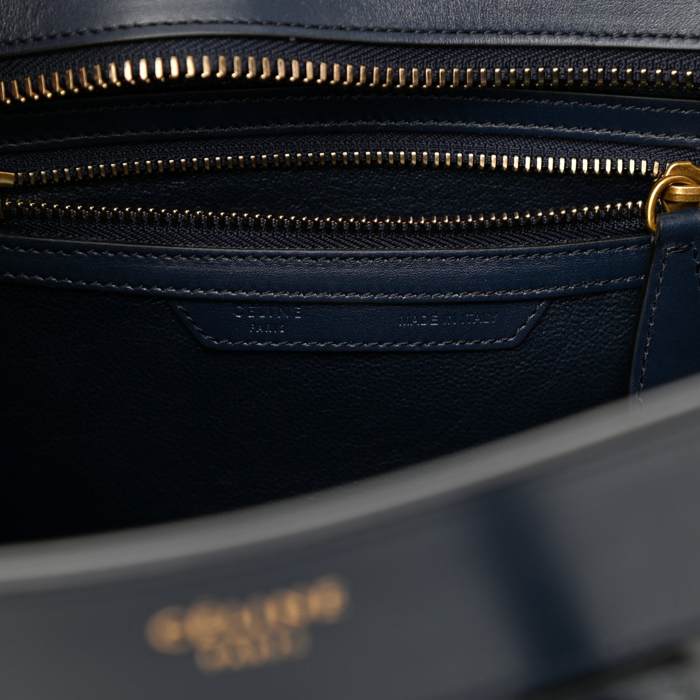 Smooth Calfskin Micro Tri-Color Luggage Black