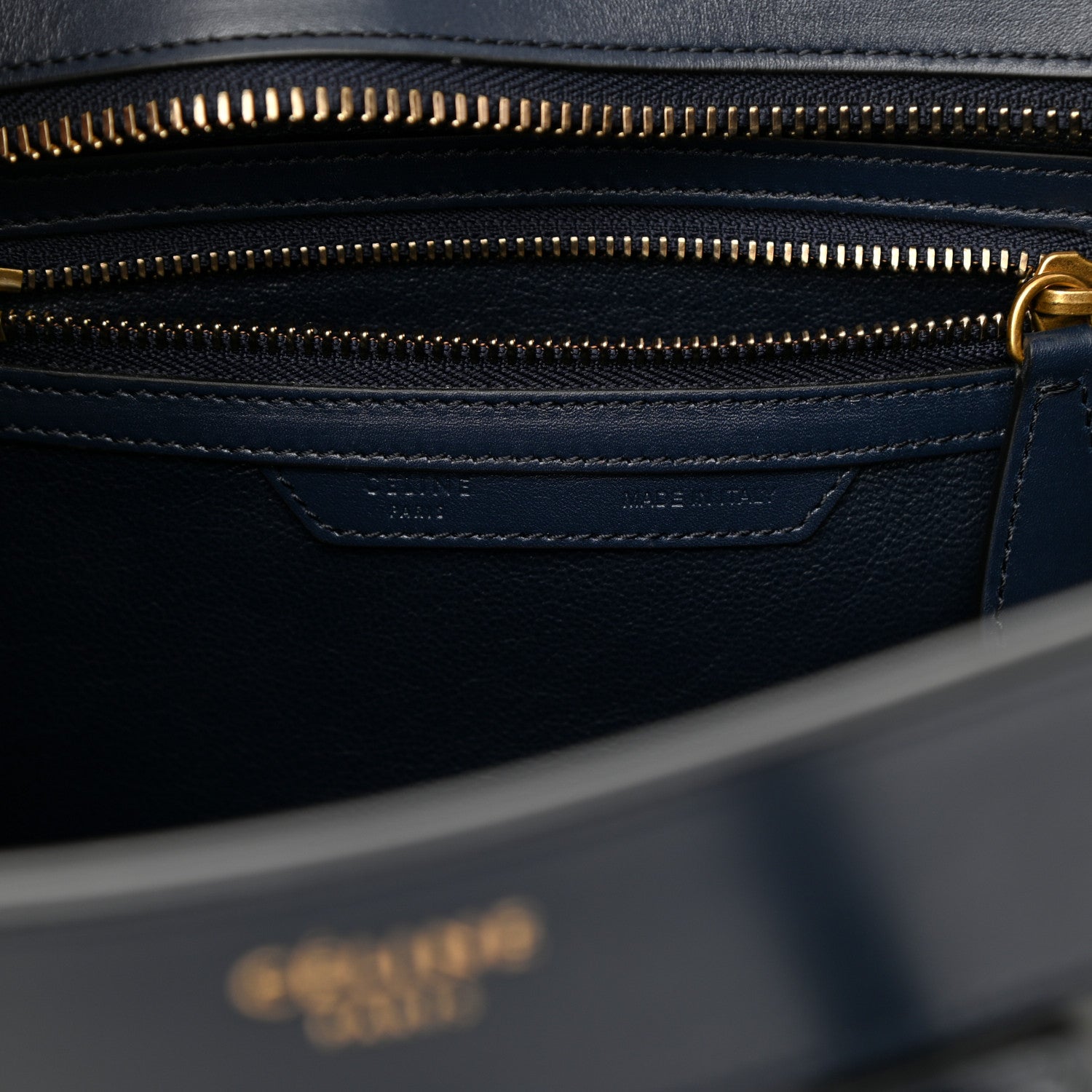 Celine Smooth Calfskin Micro Tri-Color Luggage Black 5 of 7