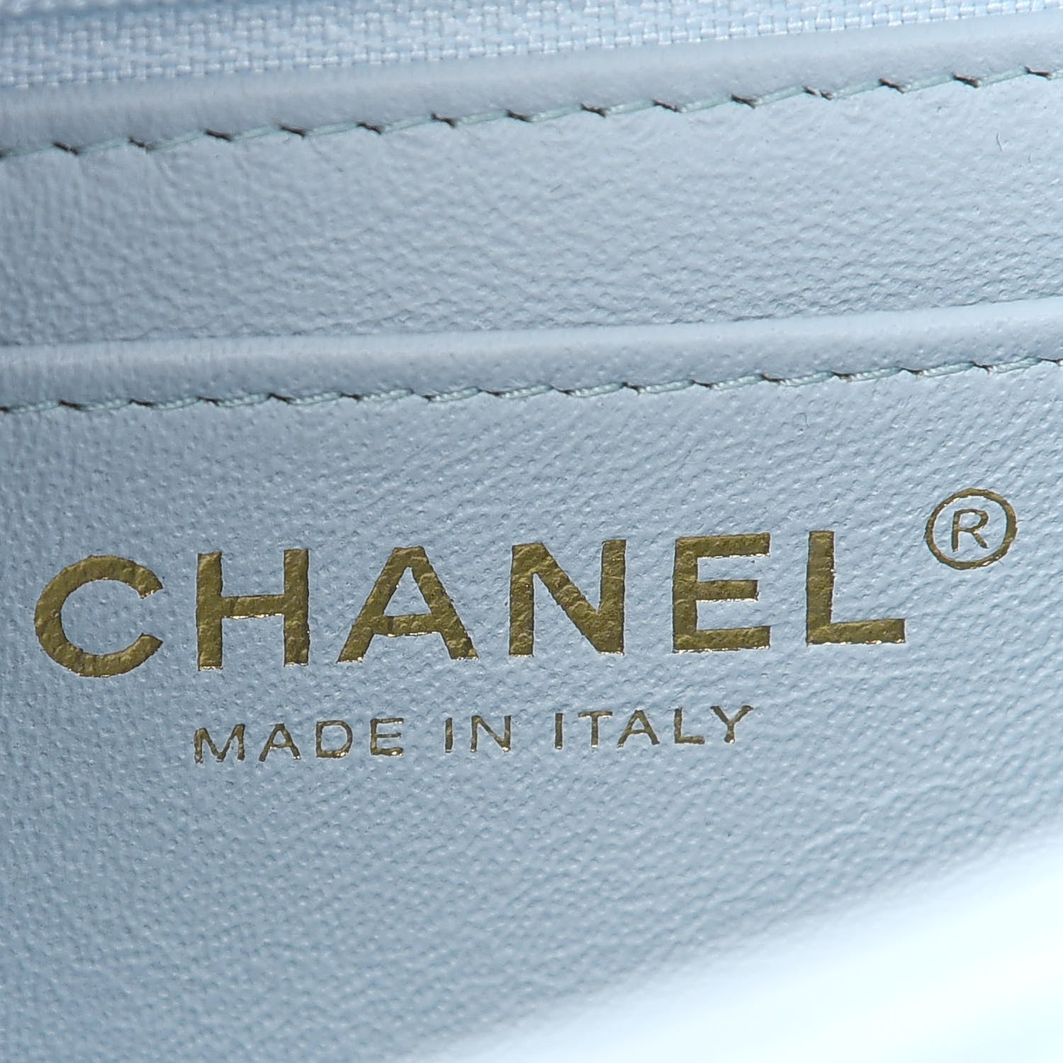 Chanel Lambskin Quilted Mini Top Handle Rectangular Flap Light Blue 5 of 8