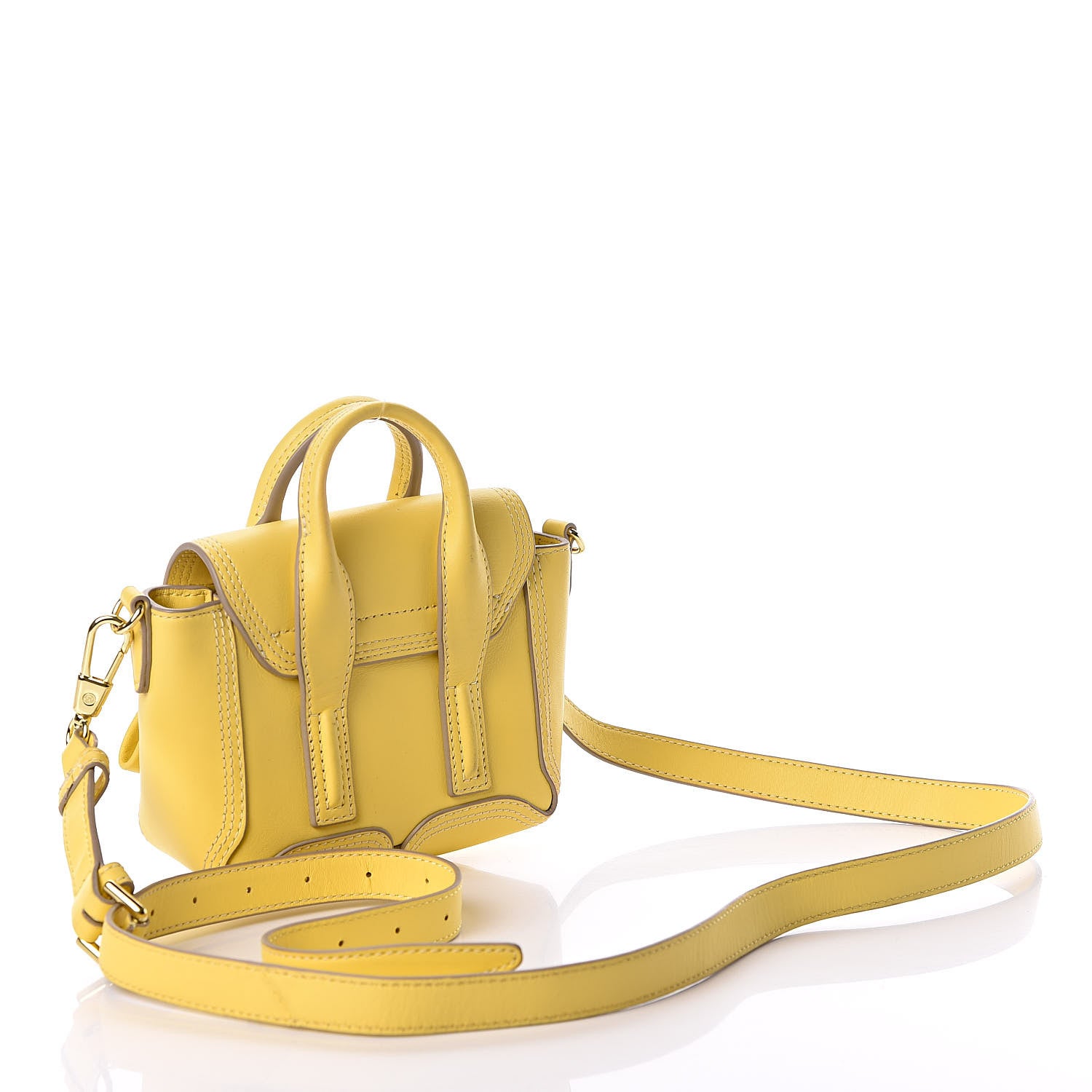 3.1 Phillip Lim 3.1 Smooth Calfskin Nano Pashli Satchel Pineapple 3 of 11