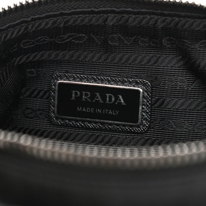 Prada Re-Nylon Saffiano Pocket Zippered Shoulder Bag Black 6 of 11