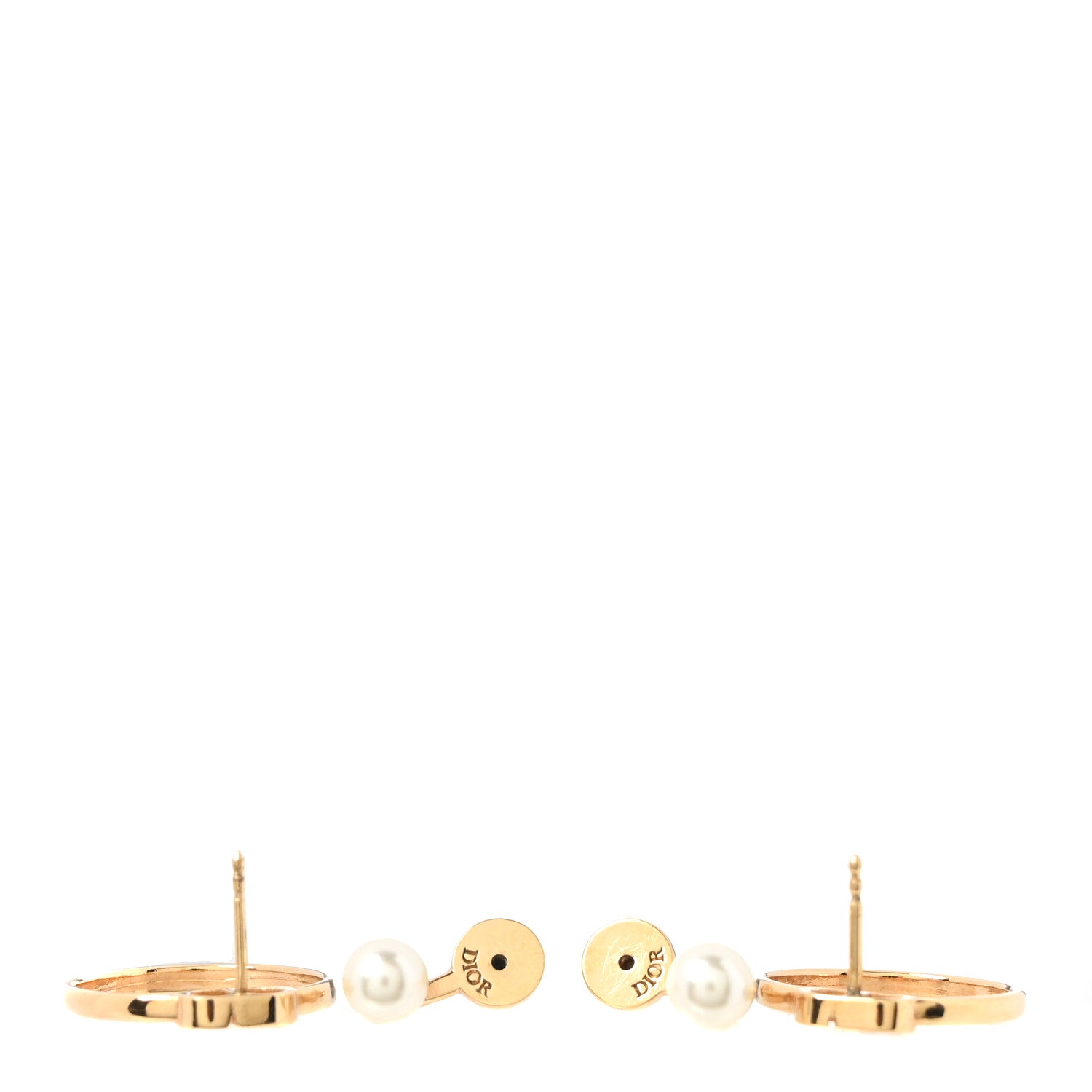 Christian Dior Pearl 30 Montaigne Earrings Gold 3 of 5