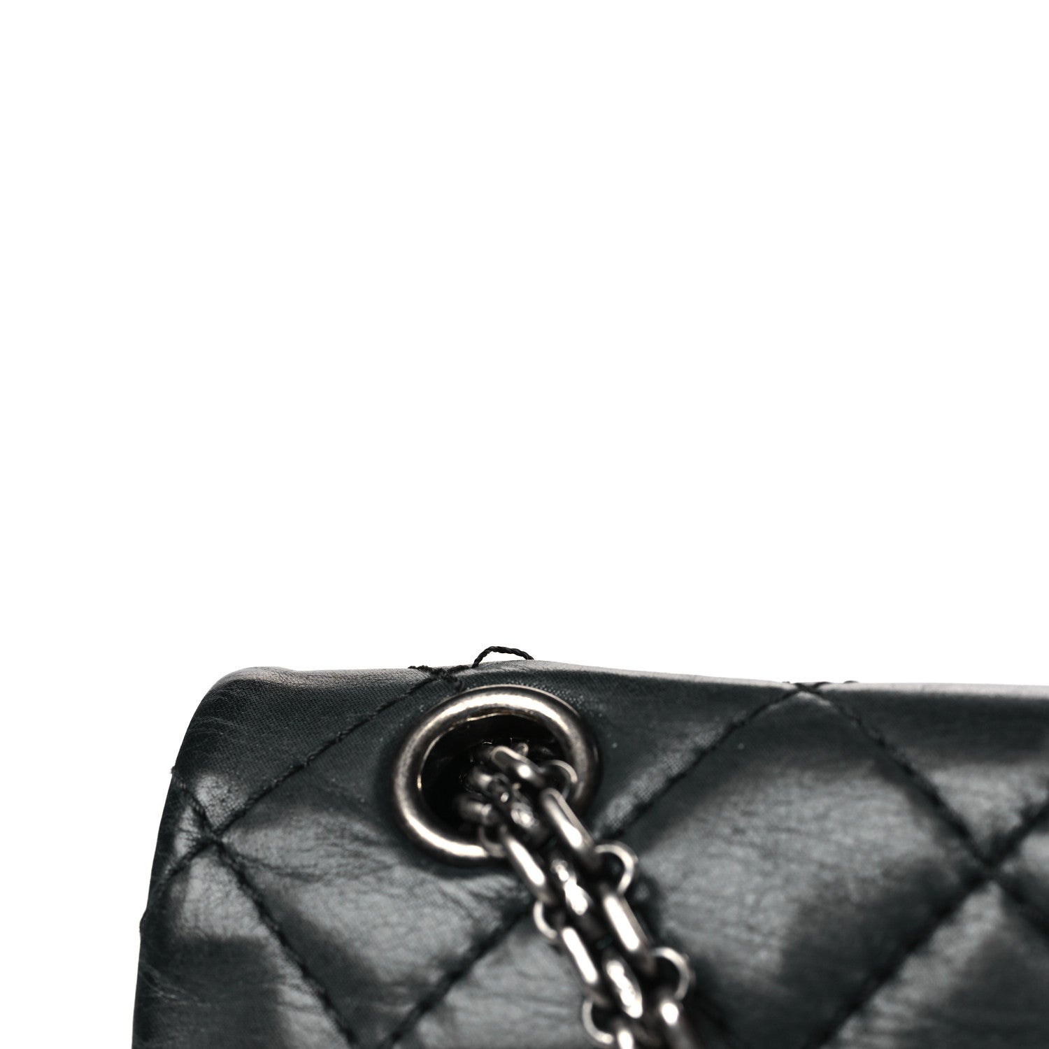 Chanel Iridescent Calfskin Quilted 2.55 Reissue 226 Flap Dark Grey 11 of 11