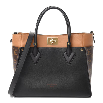 Louis Vuitton Calfskin Monogram On My Side Black 1 of 10