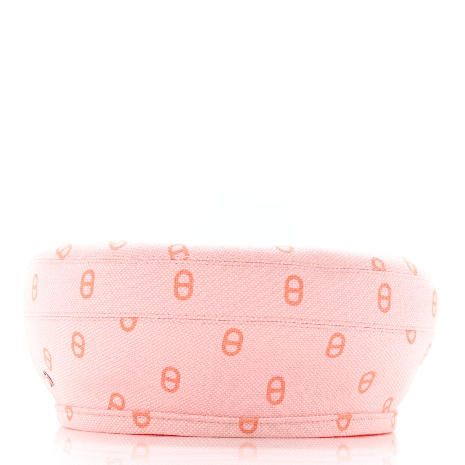Hermes Canvas Womens Saint-Honore Chaine d'Ancre Beret 57 Rose Pop 3 of 9