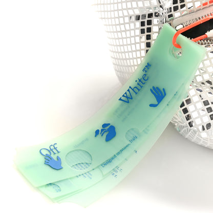 Off-White Puffy Disco Pump Pouch Crossbody Bag Silver 7 of 12
