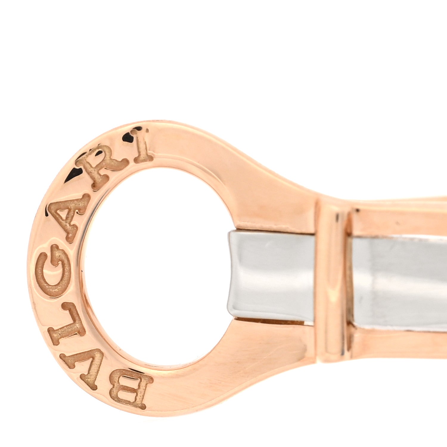 Bulgari 18K Rose Gold Serpenti Viper Hoop Earrings 5 of 6
