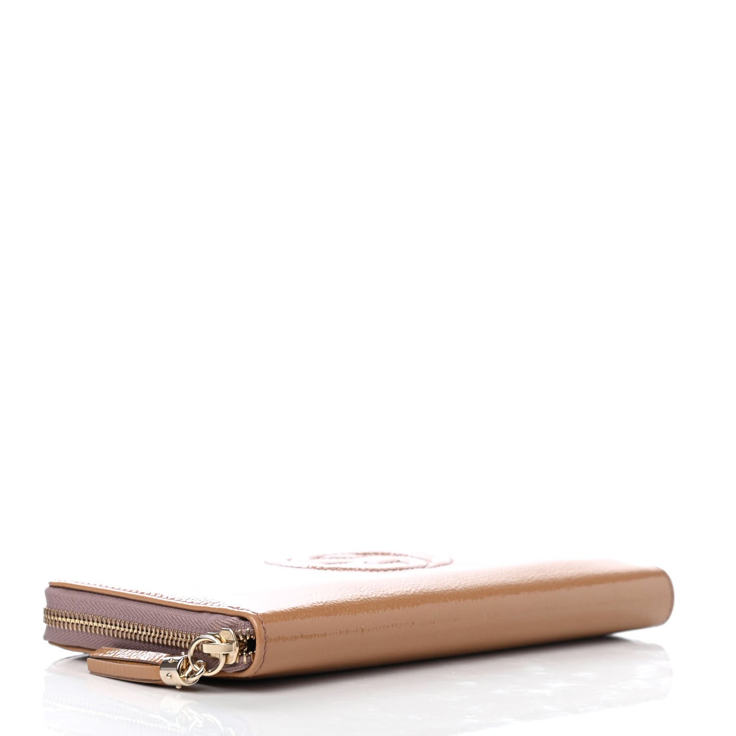 Patent Soho Zip Around Wallet Dark Cipria