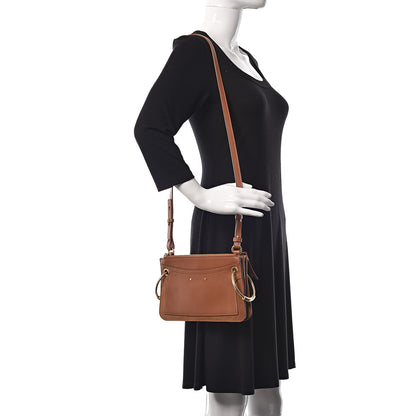 Chloe Calfskin Suede Mini Roy Bag Caramel 2 of 11