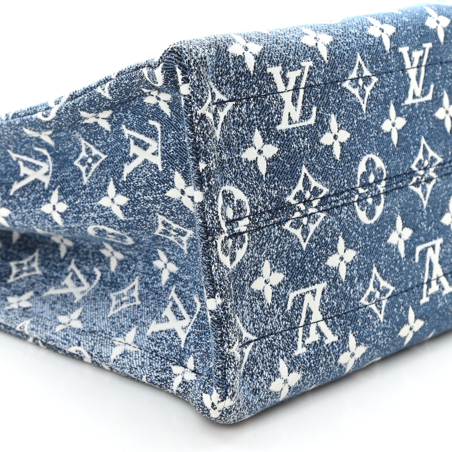 Monogram Jacquard Denim Onthego MM Bleu
