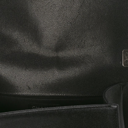 Chanel Caviar Quilted Medium Boy Flap Black 12 of 12