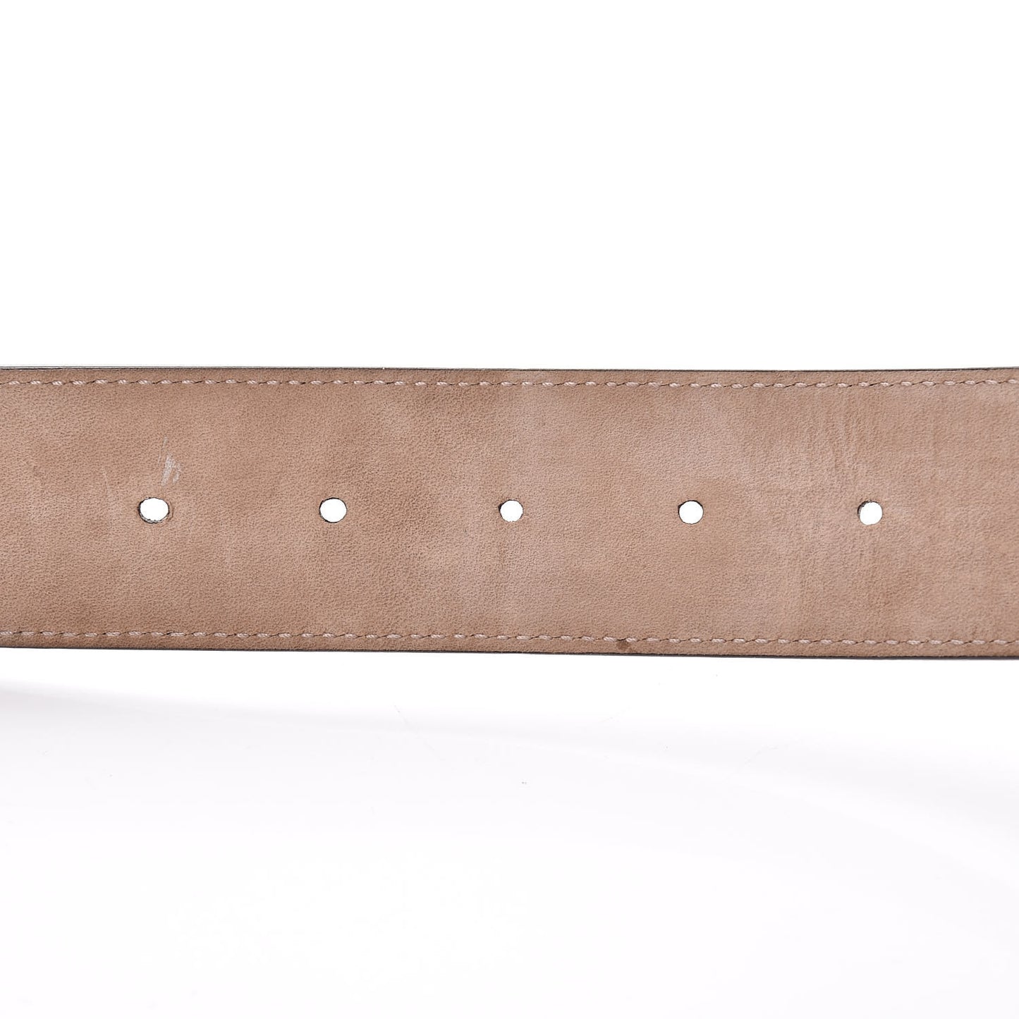 GG Supreme Monogram Selleria Calfskin Interlocking G 40mm Belt 95 38 Beige Ebony Blue